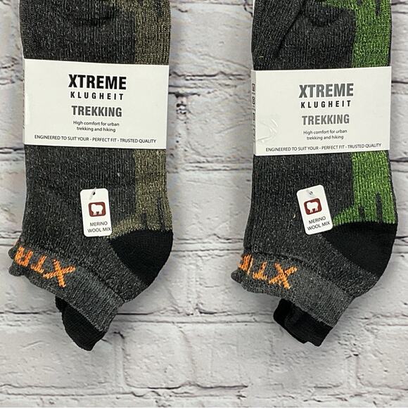 Xtreme Wool Blend Socks Men's Size 10-13 Multicolor Low Rise Trekking Hiking NWT - Picture 4 of 6